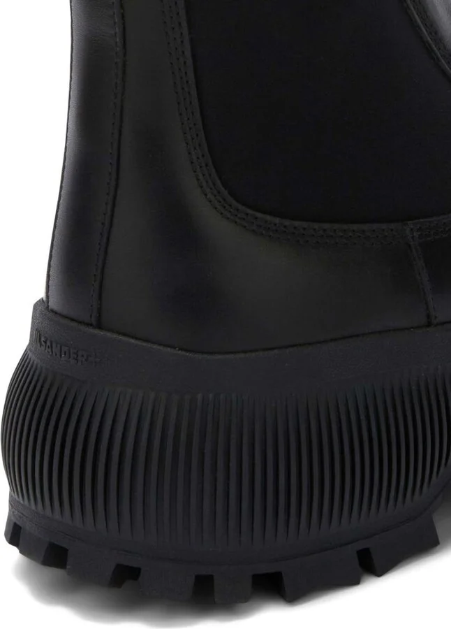 Jil Sander Black Calfskin Ankle Boots - Image 4