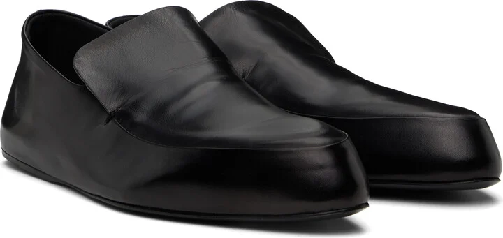 Jil Sander Black Flat Loafers - Image 4