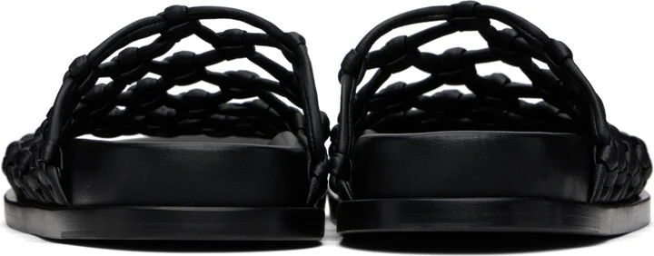 Jil Sander Black Hand-Knotted Sandals - Image 2