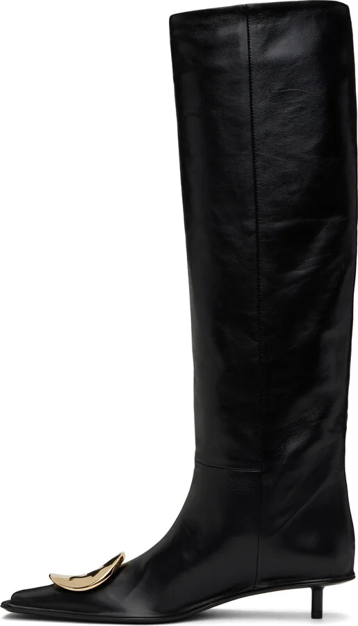 Jil Sander Black Hardware Boots - Image 3