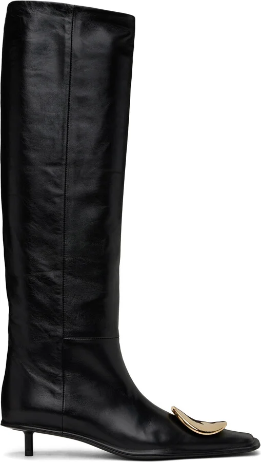 Jil Sander Black Hardware Boots