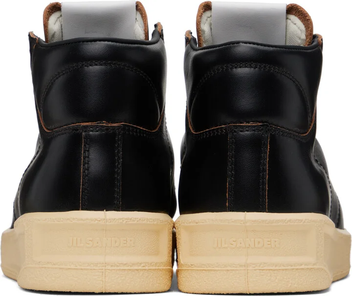 Jil Sander Black High-Top Sneakers - Image 2