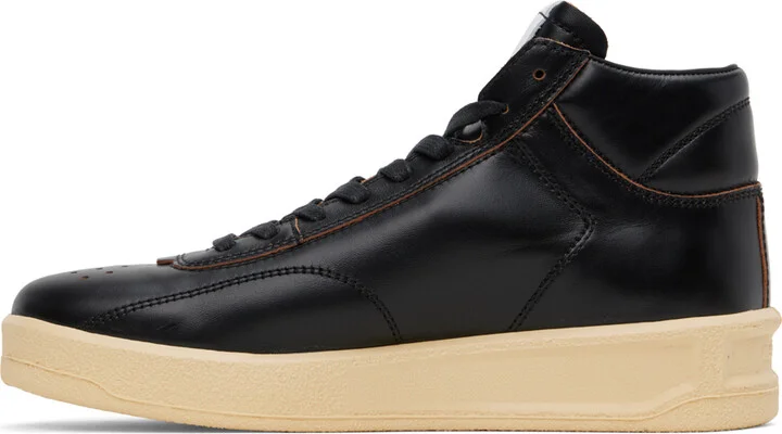 Jil Sander Black High-Top Sneakers - Image 3