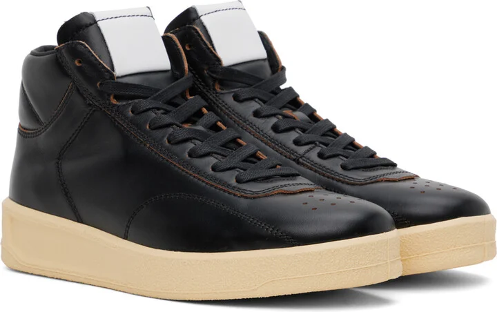 Jil Sander Black High-Top Sneakers - Image 4