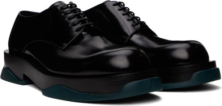 Jil Sander Black Lace-Up Derbys - Image 4