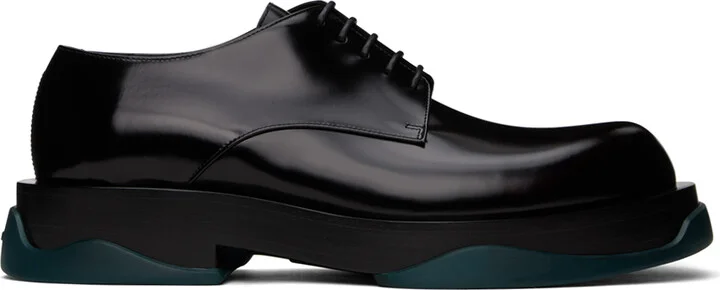 Jil Sander Black Lace-Up Derbys