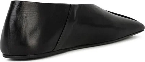 Jil Sander Black Leather Ballet Flats - Image 3