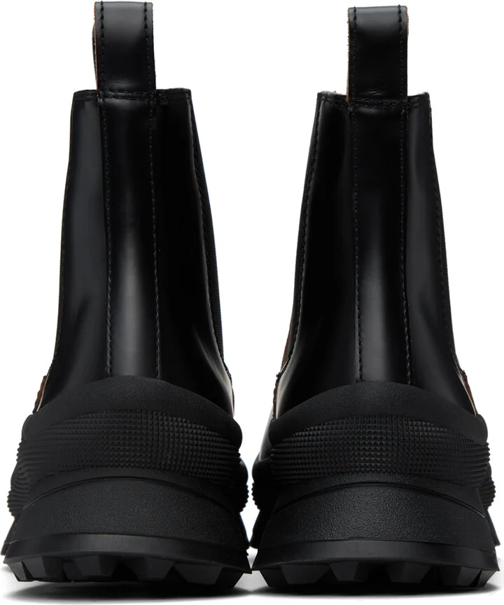 Jil Sander Black Leather Chelsea Boots - Image 2