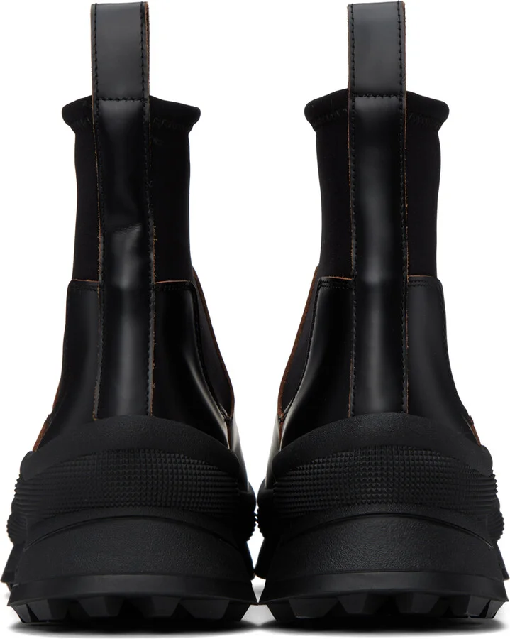 Jil Sander Black Leather Chelsea Boots - Image 2