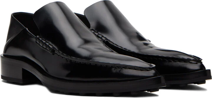 Jil Sander Black Leather Loafers - Image 4