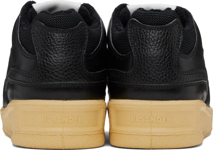 Jil Sander Black Low Top Sneakers - Image 2