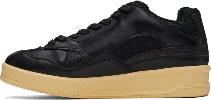 Jil Sander Black Low Top Sneakers - Image 3