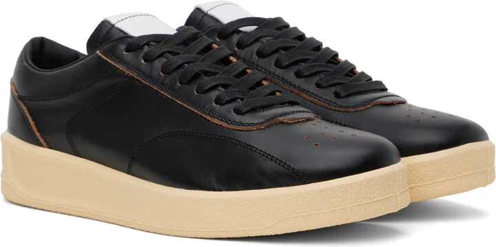 Jil Sander Black Low-Top Sneakers - Image 4
