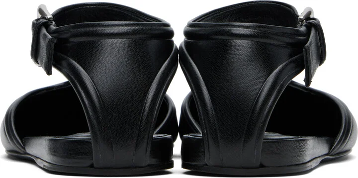 Jil Sander Black Mary Jane Ballerina Flats - Image 2