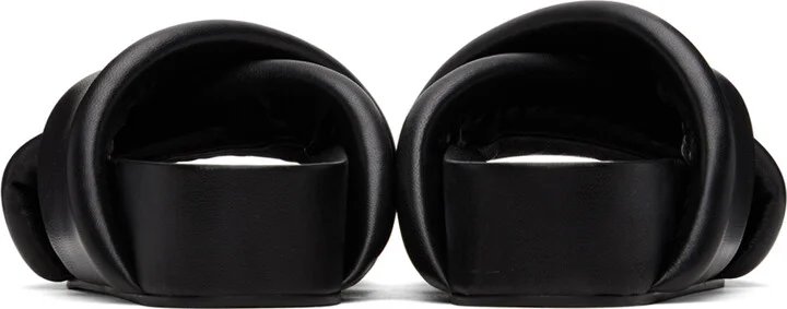 Jil Sander Black Oversized Wrapped Sandals - Image 2