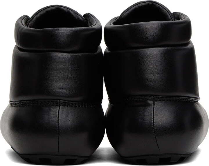 Jil Sander Black Padded Ankle Boots - Image 2
