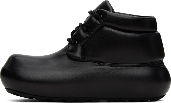 Jil Sander Black Padded Ankle Boots - Image 3