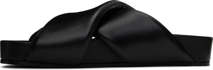 Jil Sander Black Padded Sandals - Image 3