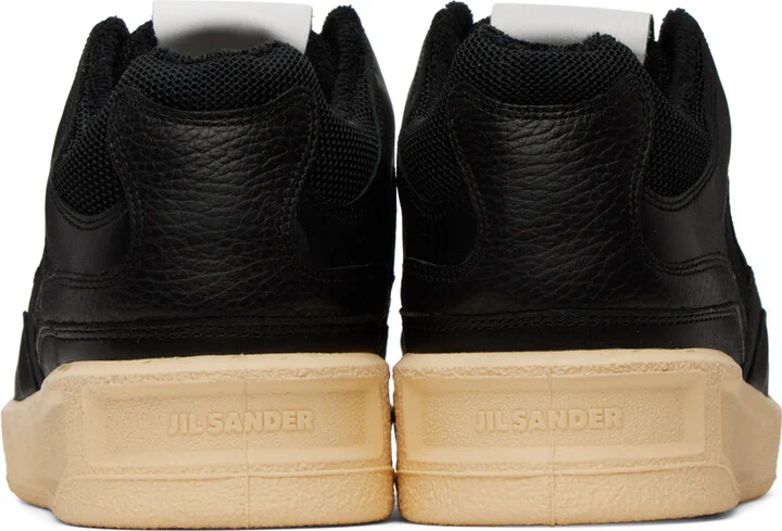 Jil Sander Black Perforated Sneakers - Image 2