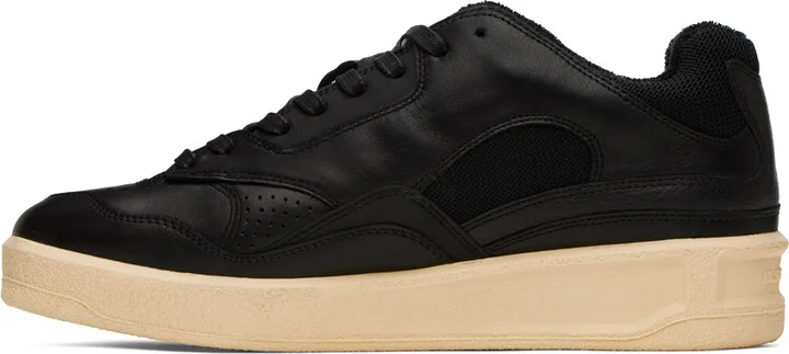 Jil Sander Black Perforated Sneakers - Image 3