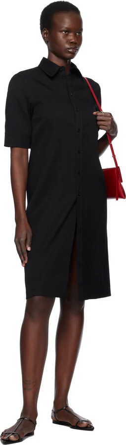 Jil Sander Black Pointed Toe Sandals - Image 5