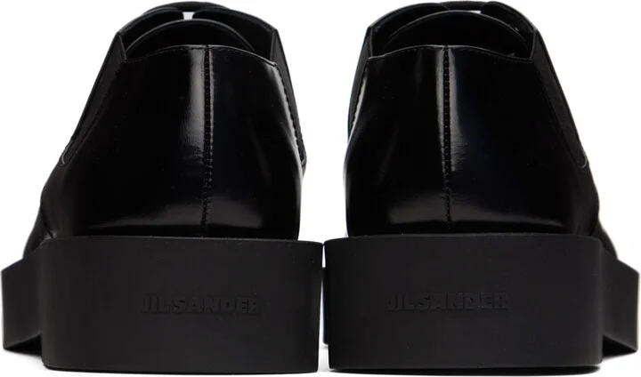 Jil Sander Black Polished Derbys - Image 2
