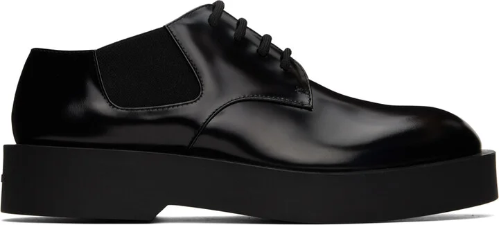 Jil Sander Black Polished Derbys