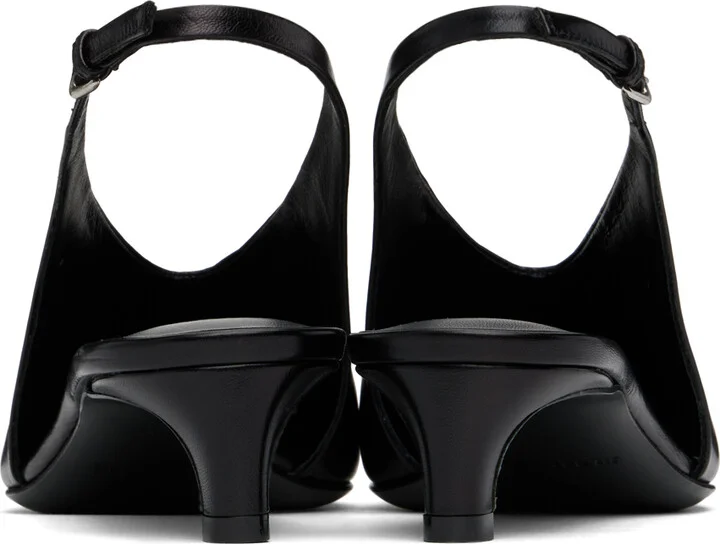 Jil Sander Black Slingback Heels - Image 2