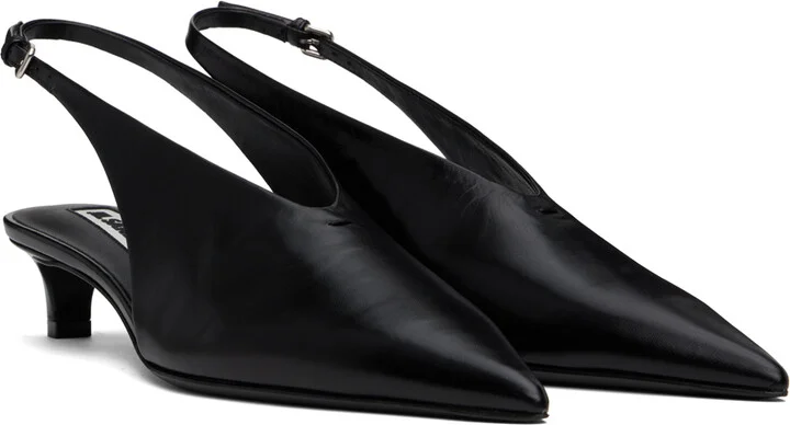 Jil Sander Black Slingback Heels - Image 4