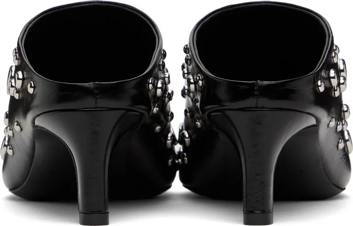 Jil Sander Black Studs Mules - Image 2