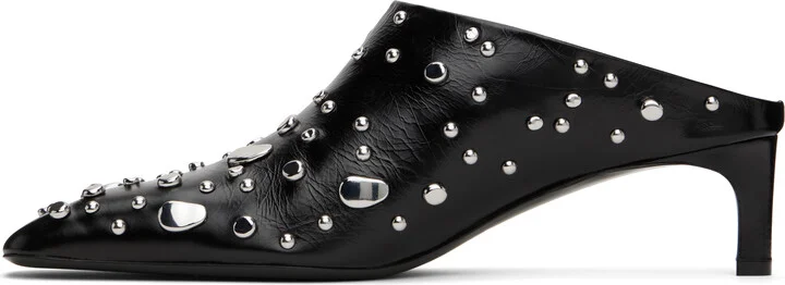 Jil Sander Black Studs Mules - Image 3