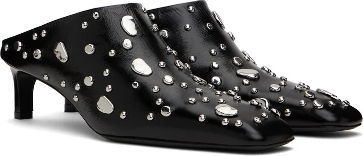 Jil Sander Black Studs Mules - Image 4