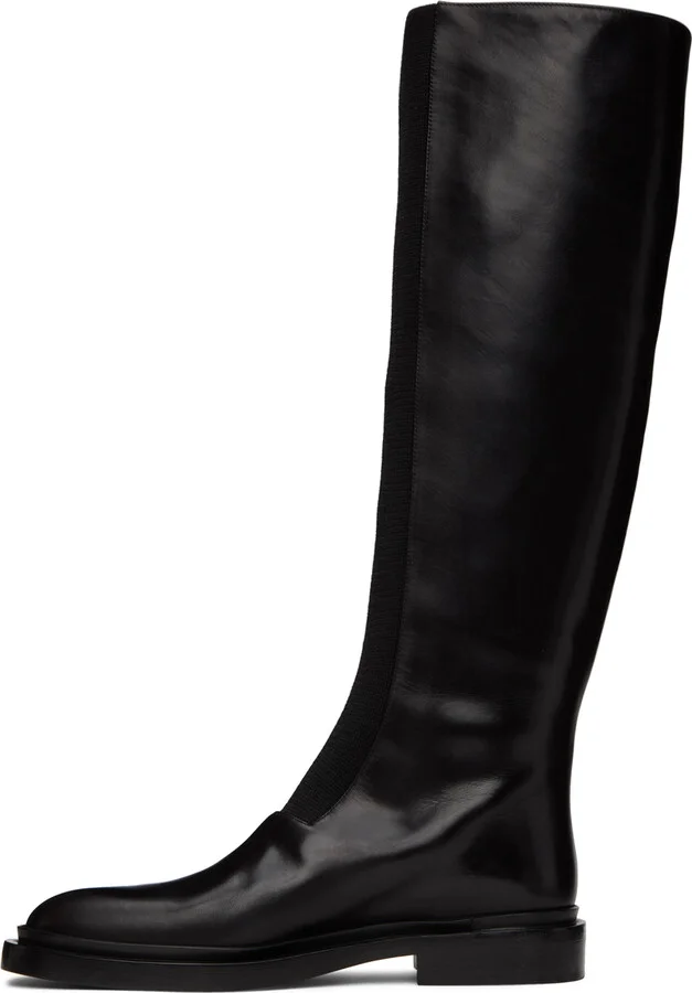 Jil Sander Black Tall Boots - Image 3