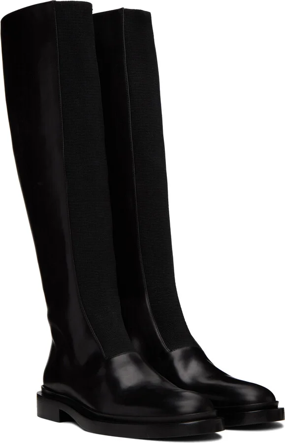 Jil Sander Black Tall Boots - Image 4