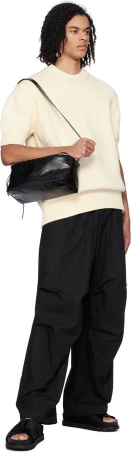 Jil Sander Black Velcro Sandals - Image 5