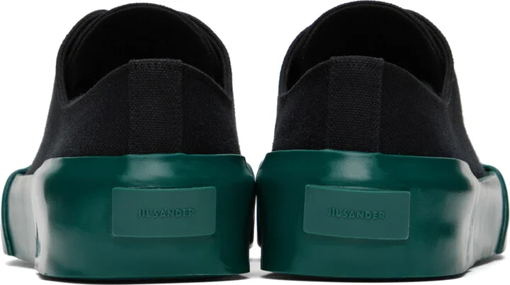Jil Sander Black Vulcanized Sneakers - Image 2