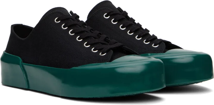 Jil Sander Black Vulcanized Sneakers - Image 4