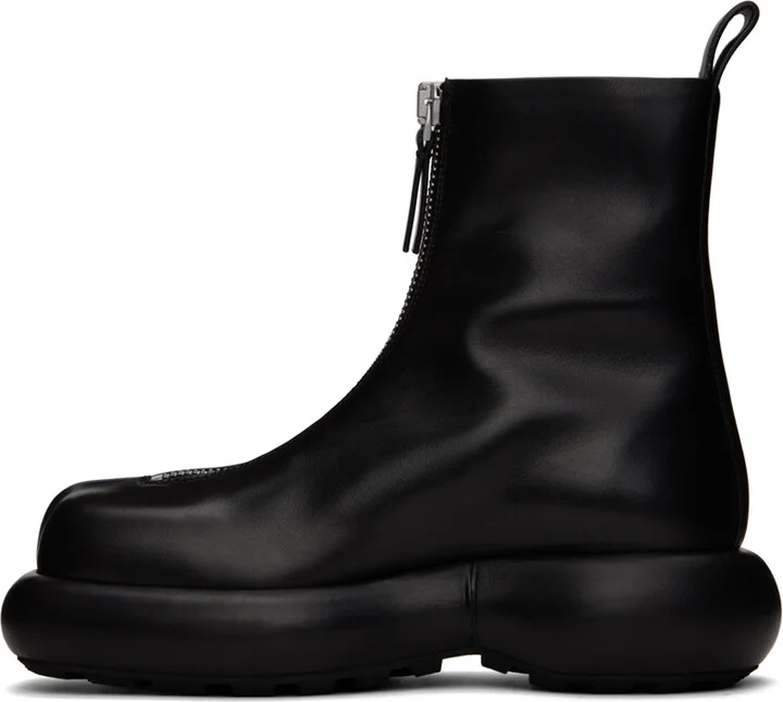 Jil Sander Black Zip Boots - Image 3