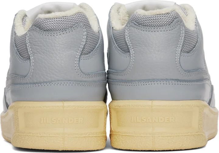 Jil Sander Blue Paneled Sneakers - Image 2