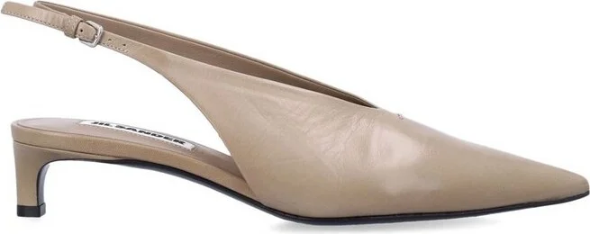 Jil Sander Buckled Slingbacks