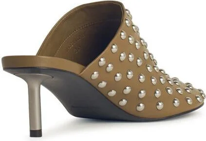 Jil Sander Chimera Green Leather Mules - Image 3
