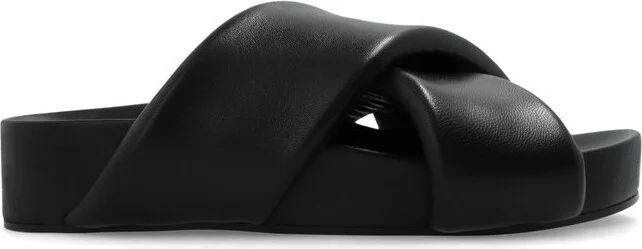 Jil Sander Cross-Over Open-Toe Sandals