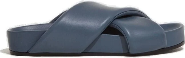Jil Sander Crossover-Strap Padded Sandals