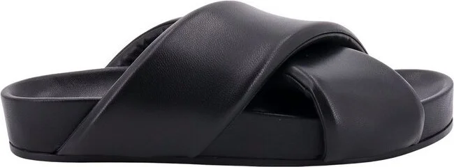 Jil Sander Crossover-Strap Padded Sandals