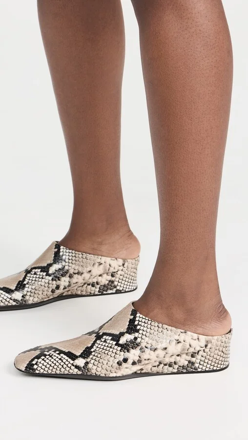 Jil Sander Embossed Leather Mocassino Flats - Image 3