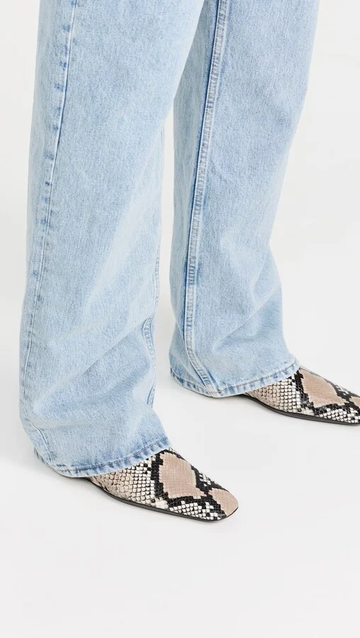 Jil Sander Embossed Leather Mocassino Flats - Image 4