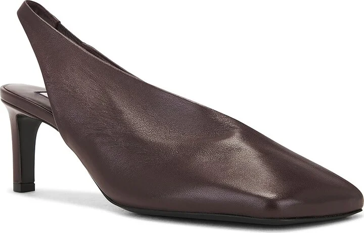 Jil Sander Folded Sling Back Heel in Brown - Image 2
