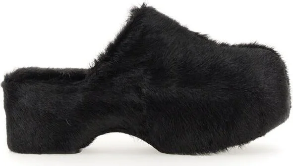 Jil Sander Fur Mules