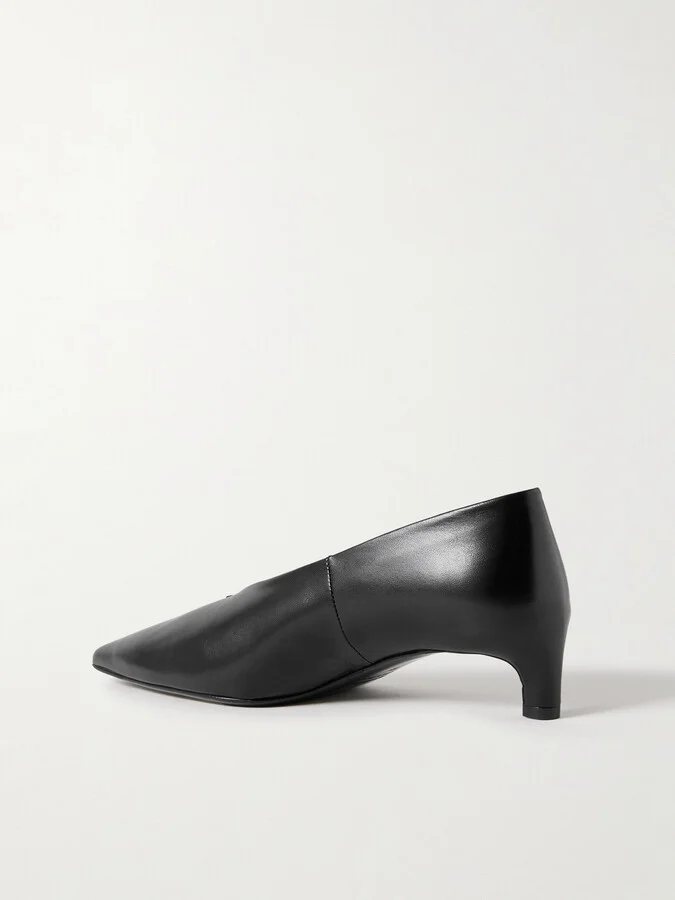 Jil Sander - Glossed-leather Pumps - Black - Image 3