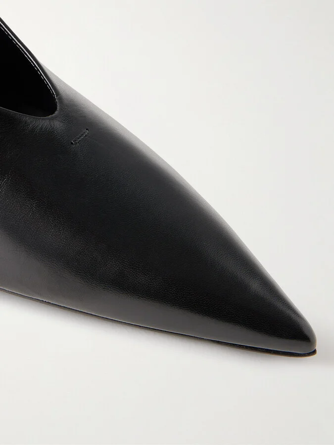 Jil Sander - Glossed-leather Pumps - Black - Image 4